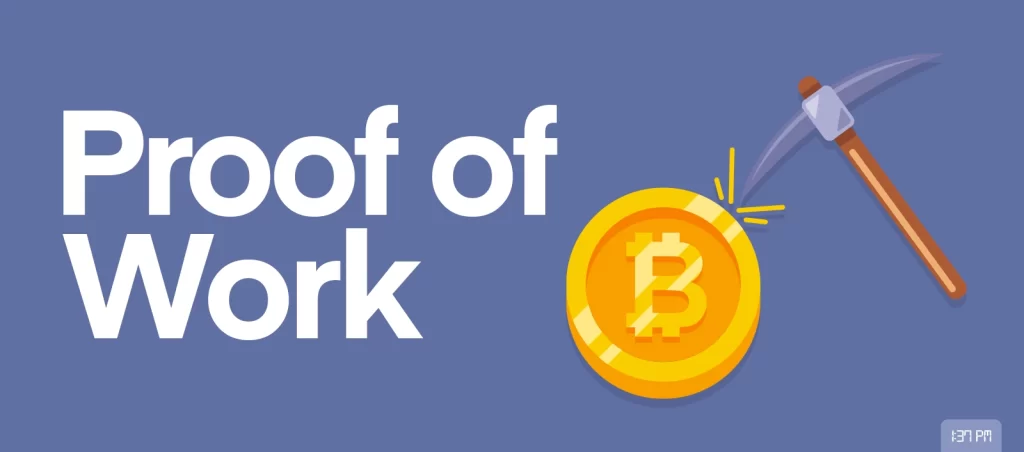 information om Proof of Work för bitcoin